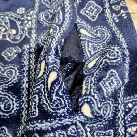 BP Bandana Print Fleece Zip Front Hooded Jacket Small NWT - Picture 6 of 10